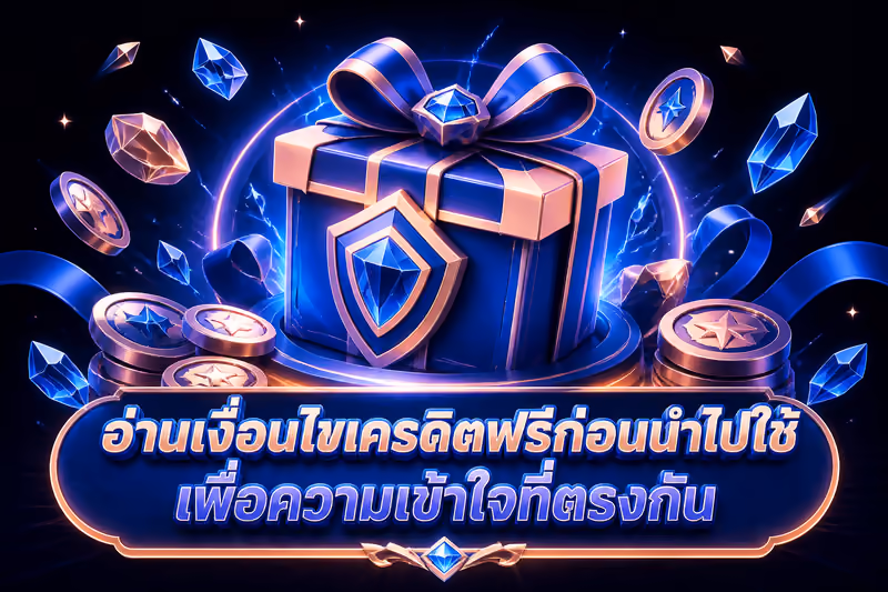 อ่านเงื่อนไขเครดิตฟรีก่อนนำไปใช้ เพื่อความเข้าใจที่ตรงกัน