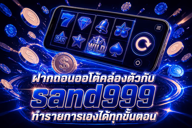 ฝากถอนออโต้คล่องตัวกับ sand999 ทำรายการเองได้ทุกขั้นตอน